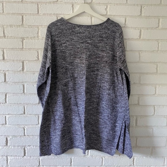 Eileen Fisher Gray Side Slit Pullover Sweater AFE Women’s Size 1X - Picture 6 of 10